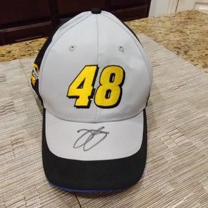 Jimmie Johnson 48 Autographed Quaker State Hat NWT